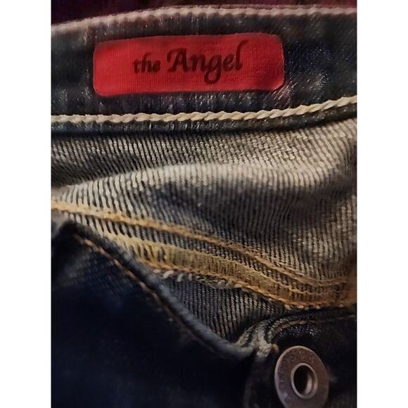 AG Adriano Goldshmied The Angel Jeans Size 31R Medium Wash Bootcut Denim Pants - Picture 6 of 6